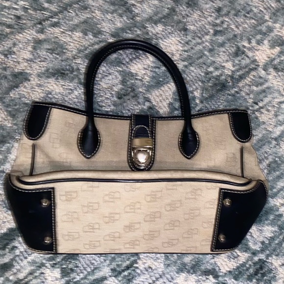 Dooney & Bourke Vintage Canvas and Leather Bag - Picture 2 of 16